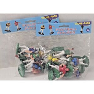 Lot of 2 Football Figures James Paul Toys Cake Decor Toppers  24 Total